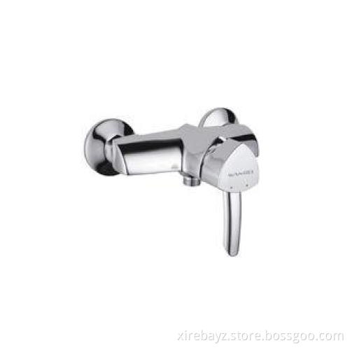 One Handle Brass Shower Mixer Taps Chrome Finish Triangle B